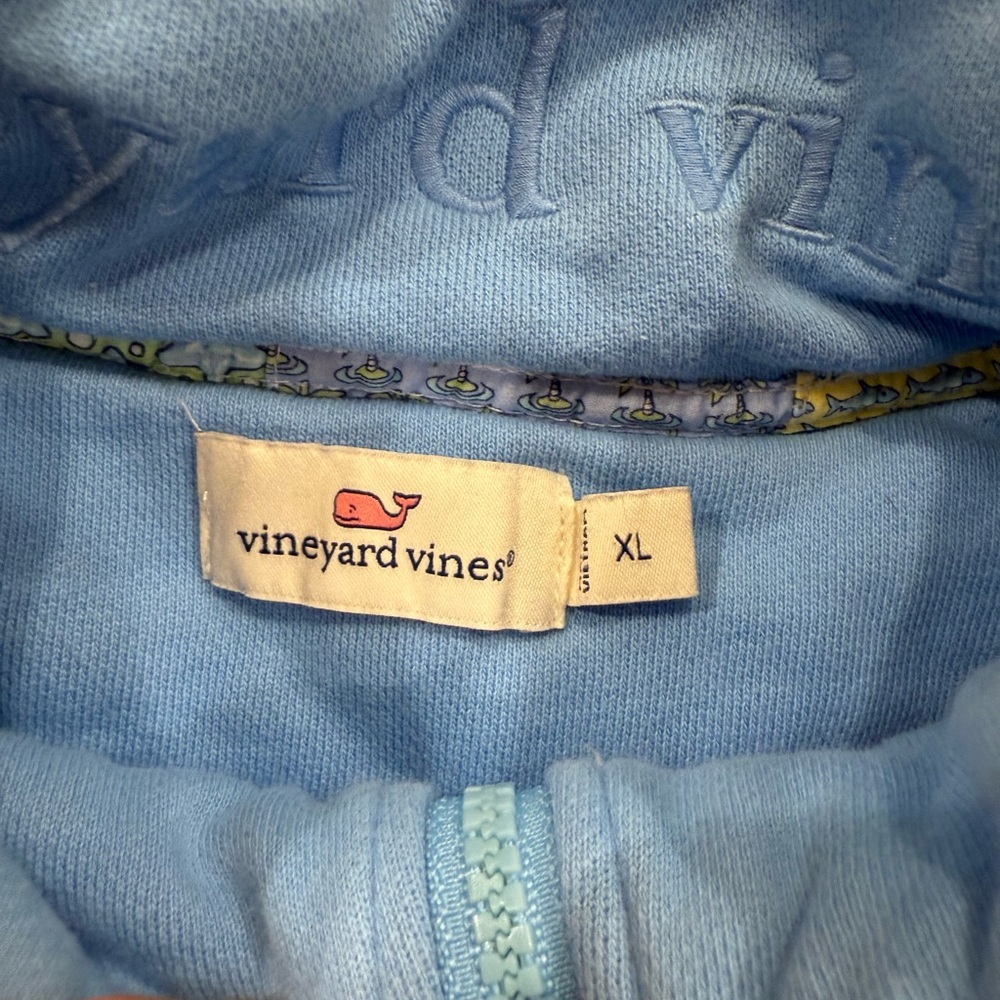 Vineyard Vines Blue Pullover with Nautical Patterns - Picture 3 of 8